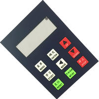 Tactile Key Button Membrane Control Faceplate With LCD Display Window
